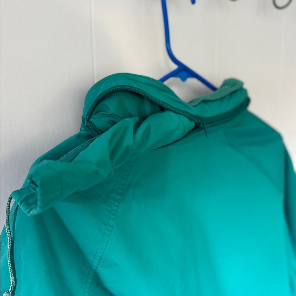 Vintage Eddie Bauer Gore-Tex Jacket Mens Small Teal Green Outdoor Anorak ✨ - Picture 7 of 14